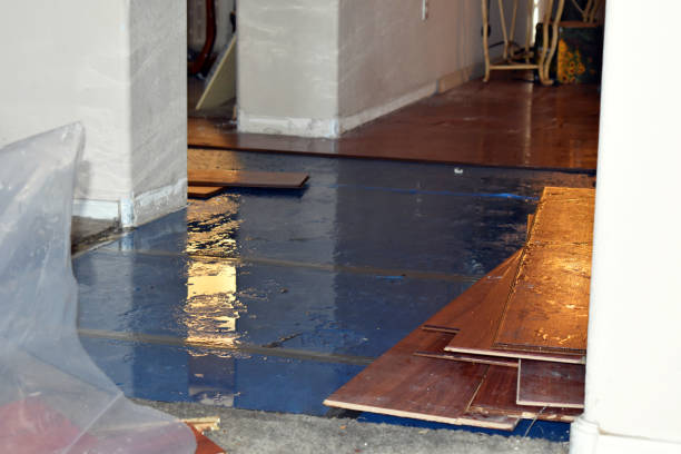 Professional Water Damage Restoration technician working in Monmouth, ME